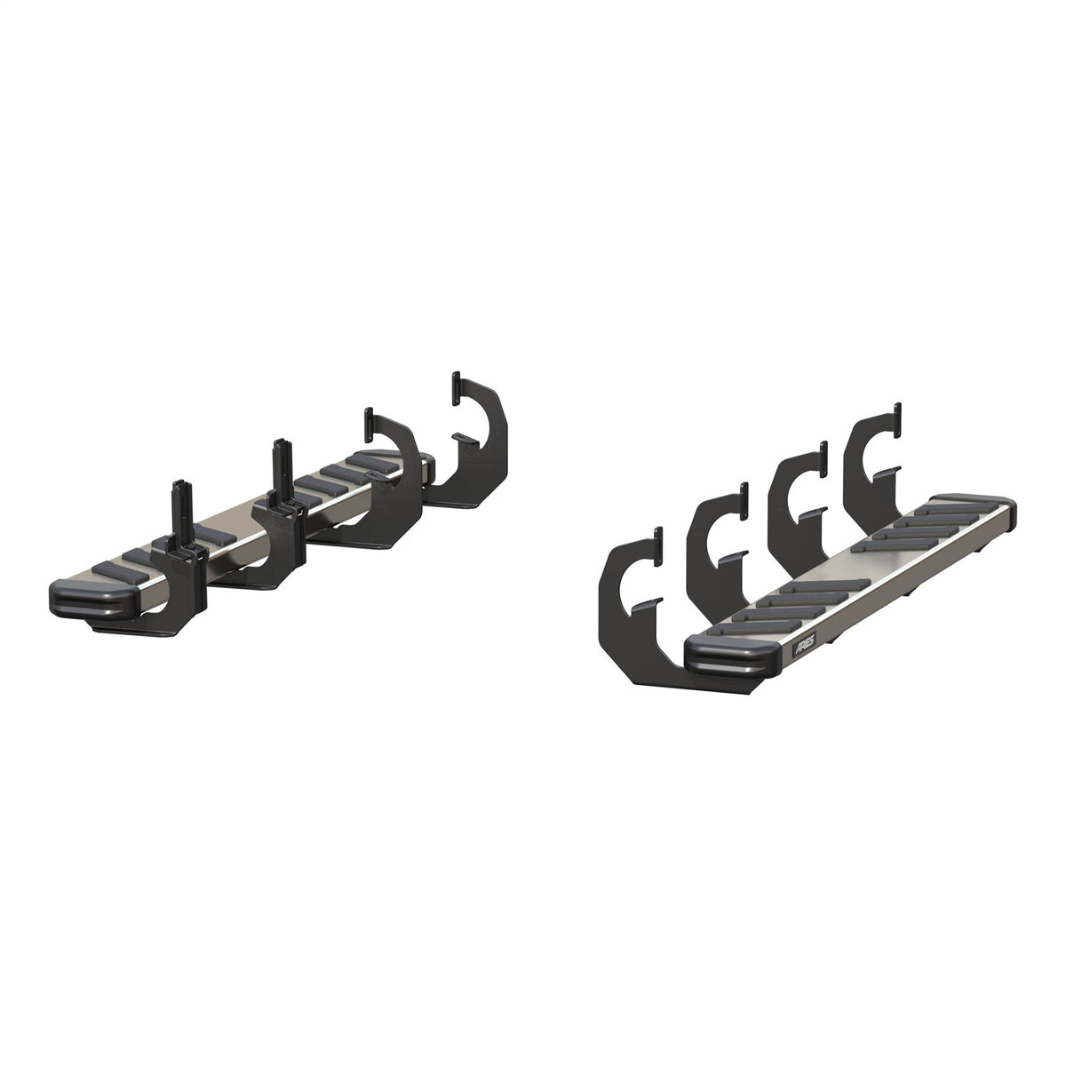 ARIES NovaTrac 6-in x 53-in Polished Stainless Steel Running Boards for Chevrolet/GMC Silverado/Sierra 2500 HD, 3500 HD Regular Cab (2007-2019) - 2553010