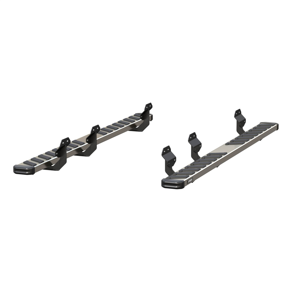 ARIES NovaTrac 6-in x 91-in Polished Stainless Steel Running Boards for Ford F-150, F-150 Lightning, F-250/F-350/F-450/F-550 Super Duty (2015-2026) - 2553017