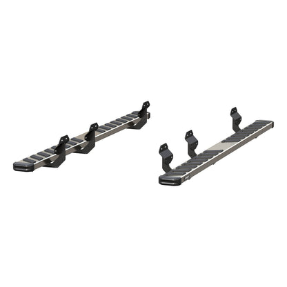 ARIES NovaTrac 6-in x 91-in Polished Stainless Steel Running Boards for Ford F-150, F-150 Lightning, F-250/F-350/F-450/F-550 Super Duty (2015-2026) - 2553017