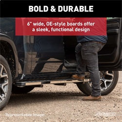 ARIES NovaTrac 6-in x 85-in Polished Stainless Steel Running Boards for Toyota Tundra Access Cab/CrewMax Cab (2007-2021) - 2553036