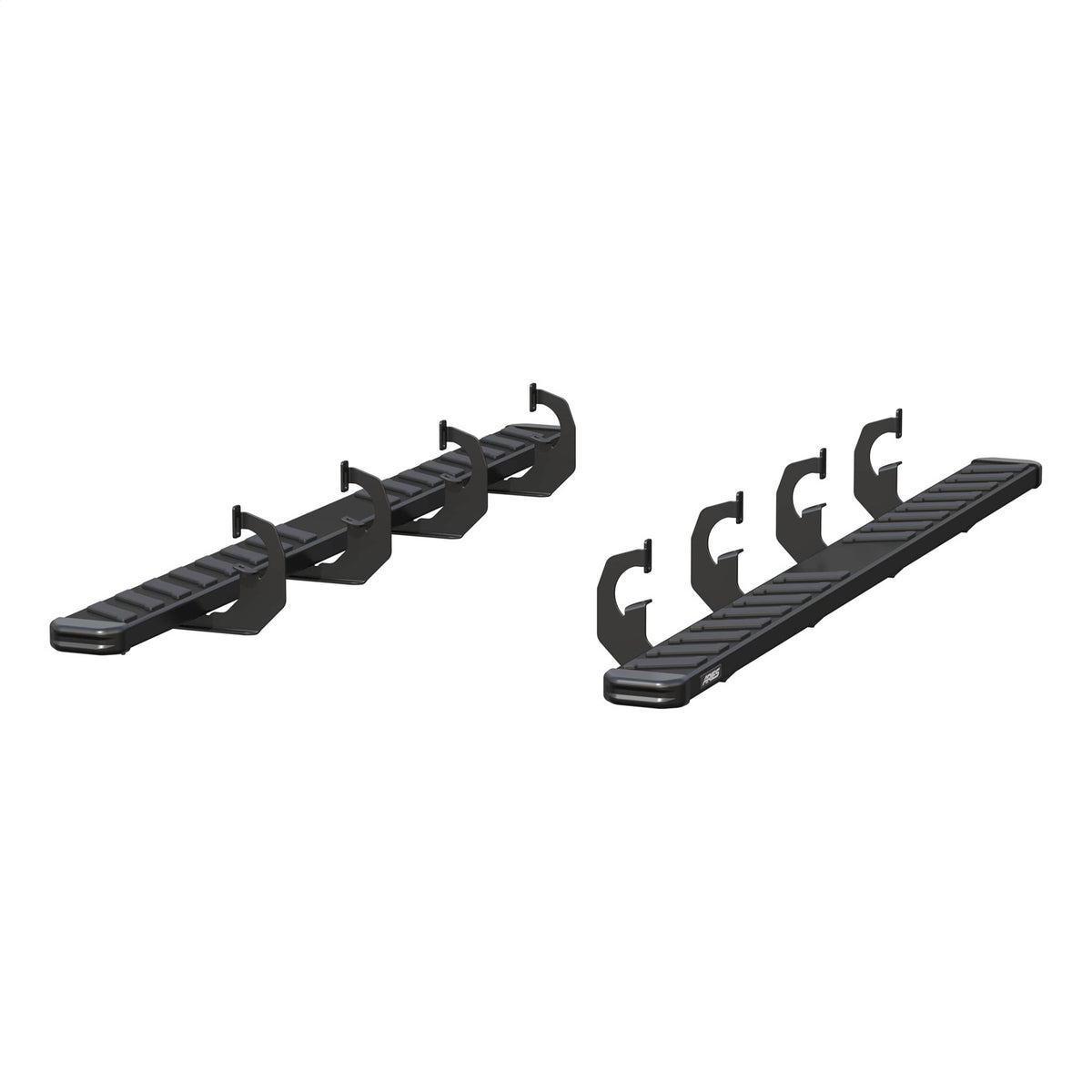 ARIES NovaTrac 6-in x 91-in Black E-Coat Steel Running Boards for Chevrolet/GMC Silverado/Sierra 1500, 2500 HD, 3500 HD Crew Cab (2007-2019) - 2554001