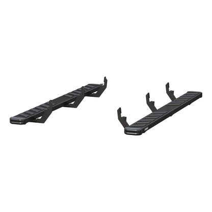 ARIES NovaTrac 6-in x 75-in Black E-Coat Steel Running Boards for Chevrolet/GMC Canyon/Colorado Extended Cab (2015-2022) - 2554003