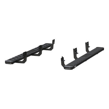 ARIES NovaTrac 6-in x 75-in Black E-Coat Steel Running Boards for Dodge/RAM 1500, 1500 Classic Quad Cab (2009-2024) - 2554013