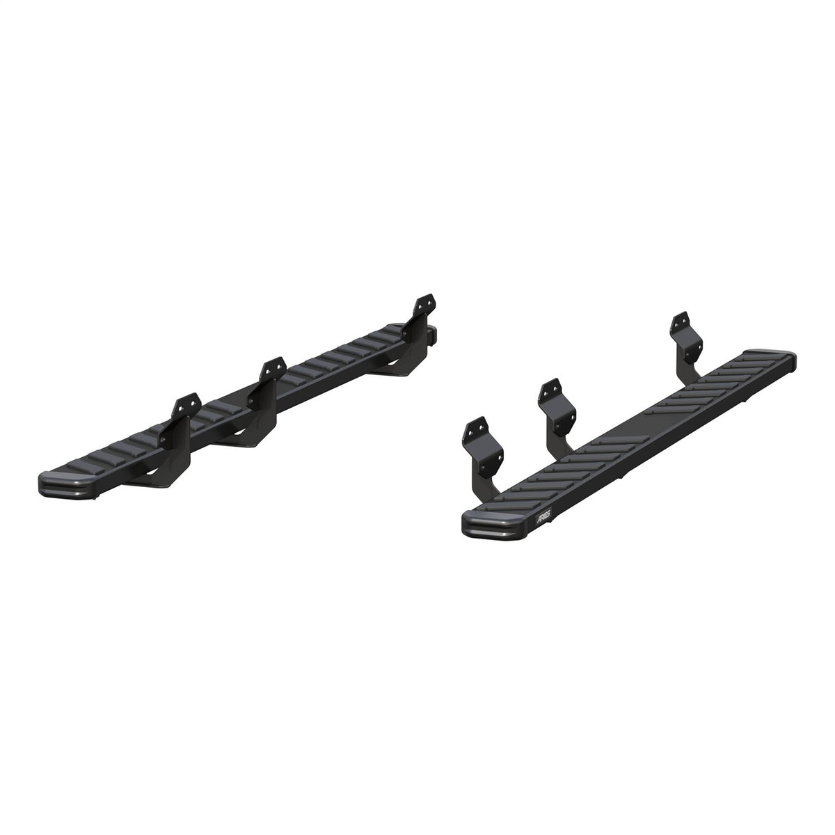 ARIES NovaTrac 6-in x 91-in Black E-Coat Steel Running Boards for Ford F-150, F-150 Lightning, F-250/F-350/F-450/F-550 Super Duty (2015-2026) - 2554017