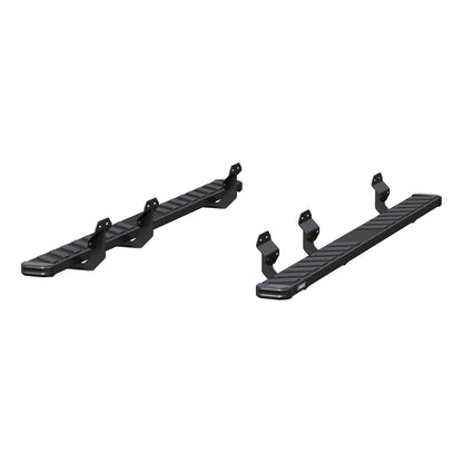 ARIES NovaTrac 6-in x 91-in Black E-Coat Steel Running Boards for Ford F-150, F-150 Lightning, F-250/F-350/F-450/F-550 Super Duty (2015-2026) - 2554017