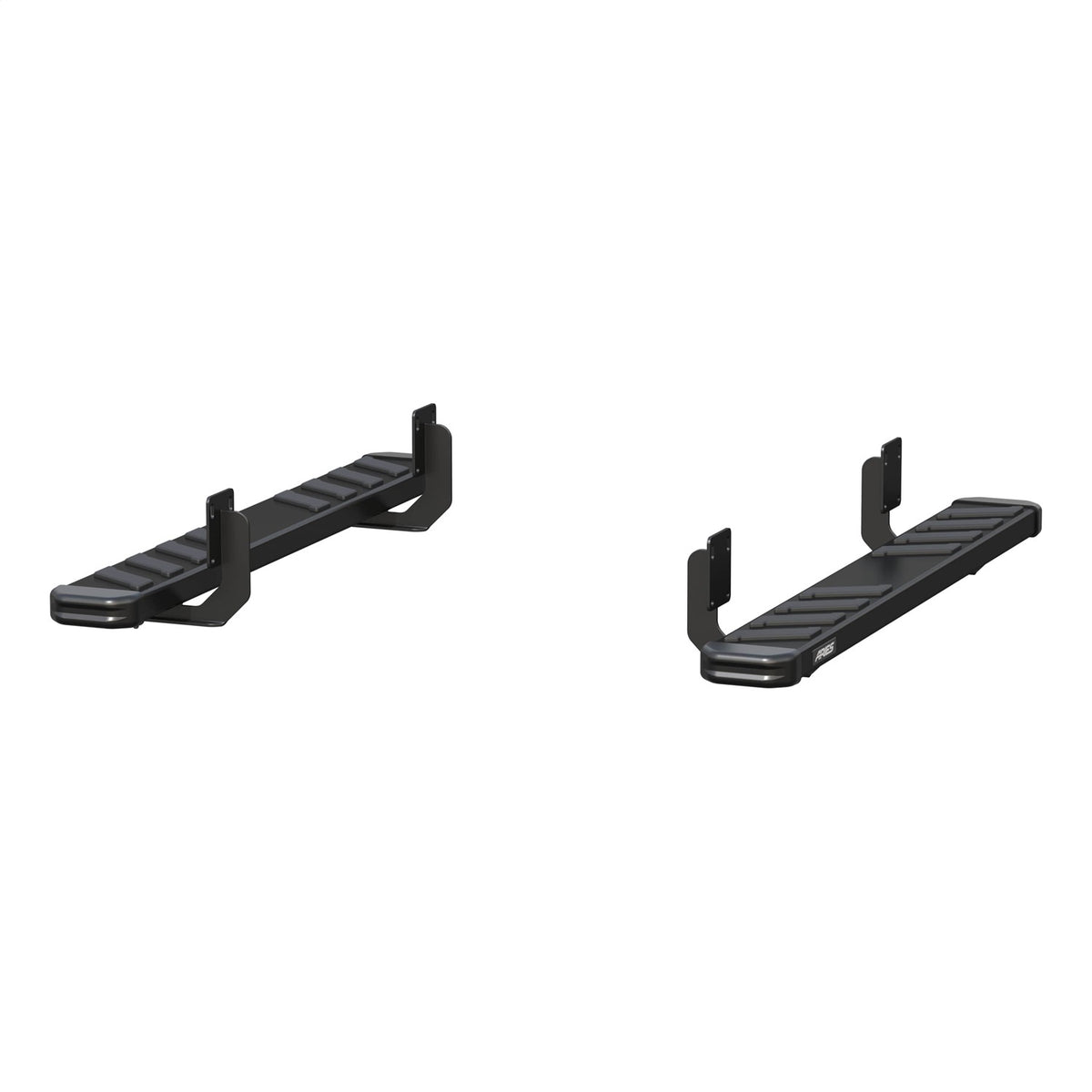 ARIES NovaTrac 6-in x 53-in Black E-Coat Steel Running Boards for Ford F-250/F-350 Super Duty Regular Cab (1999-2016) - 2554024
