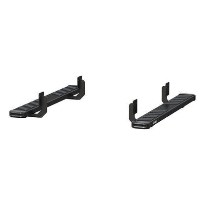 ARIES NovaTrac 6-in x 53-in Black E-Coat Steel Running Boards for Ford F-250/F-350 Super Duty Regular Cab (1999-2016) - 2554024