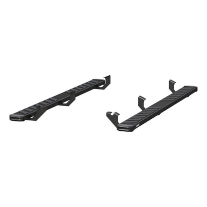 ARIES NovaTrac 6-in x 85-in Black E-Coat Steel Running Boards for Toyota Tacoma Double Cab (2005-2023) - 2554033