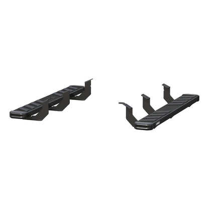 ARIES NovaTrac 6-in x 53-in Black E-Coat Steel Running Boards for Toyota Tundra Regular Cab (2007-2017) - 2554038