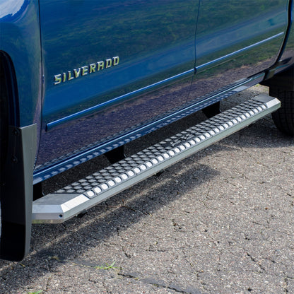 ARIES AdvantEDGE Chrome Aluminum 91-in Truck Running Boards for Chevrolet/GMC Sierra 1500 Limited, Silverado/Sierra 1500, 2500 HD, 3500 HD (2019-2026) - 2555015