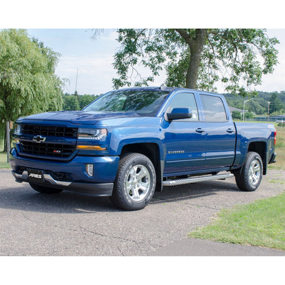 ARIES AdvantEDGE Chrome Aluminum 91-in Truck Running Boards for Chevrolet/GMC Silverado/Sierra 1500, 2500 HD, 3500 HD Crew Cab (2007-2019) - 2555047