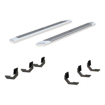 ARIES AdvantEDGE Chrome Aluminum 91-in Truck Running Boards for RAM 1500 Crew Cab (2019-2026) - 2555049