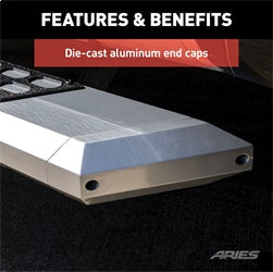 ARIES AdvantEDGE Chrome Aluminum 91-in Truck Running Boards for RAM 1500 Crew Cab (2019-2026) - 2555049