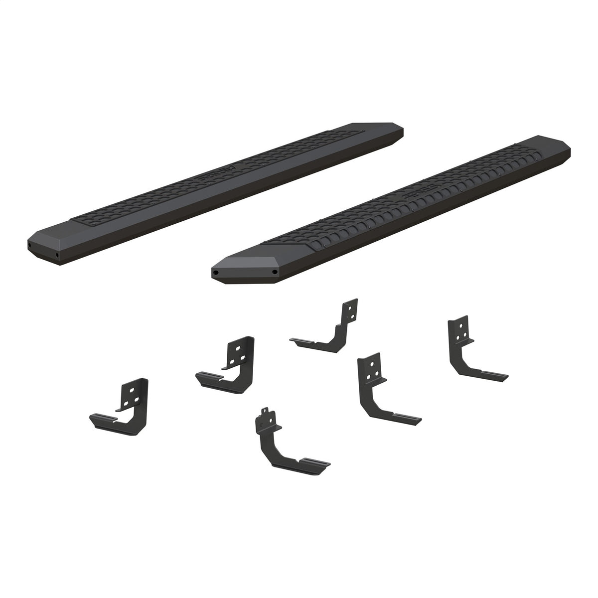 ARIES AdvantEDGE Black Aluminum 75-in Truck Running Boards for Dodge/RAM 1500, 1500 Classic Quad Cab (2009-2024) - 2556005