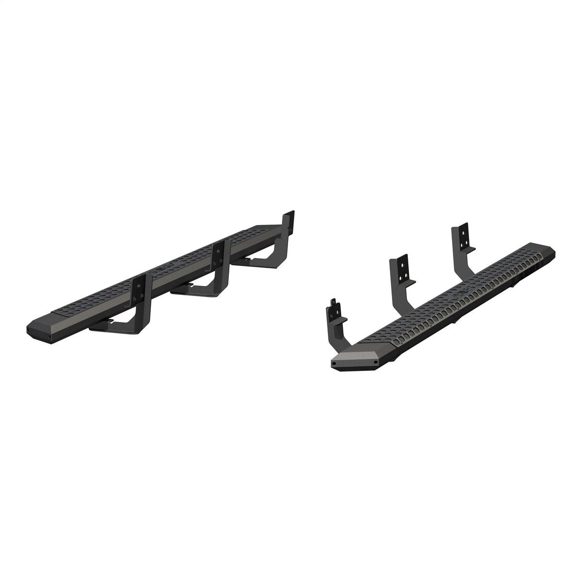 ARIES AdvantEDGE Black Aluminum 85-in Truck Running Boards for Dodge/RAM 1500 Classic, 1500/2500/3500/4500 Cab & Chassis/Crew Cab (2009-2026) - 2556006