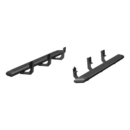 ARIES AdvantEDGE Black Aluminum 85-in Truck Running Boards for Dodge/RAM 1500 Classic, 1500/2500/3500/4500 Cab & Chassis/Crew Cab (2009-2026) - 2556006