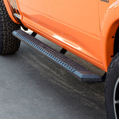 ARIES AdvantEDGE Black Aluminum 85-in Truck Running Boards for Dodge/RAM 1500 Classic, 1500/2500/3500/4500 Cab & Chassis/Crew Cab (2009-2026) - 2556006