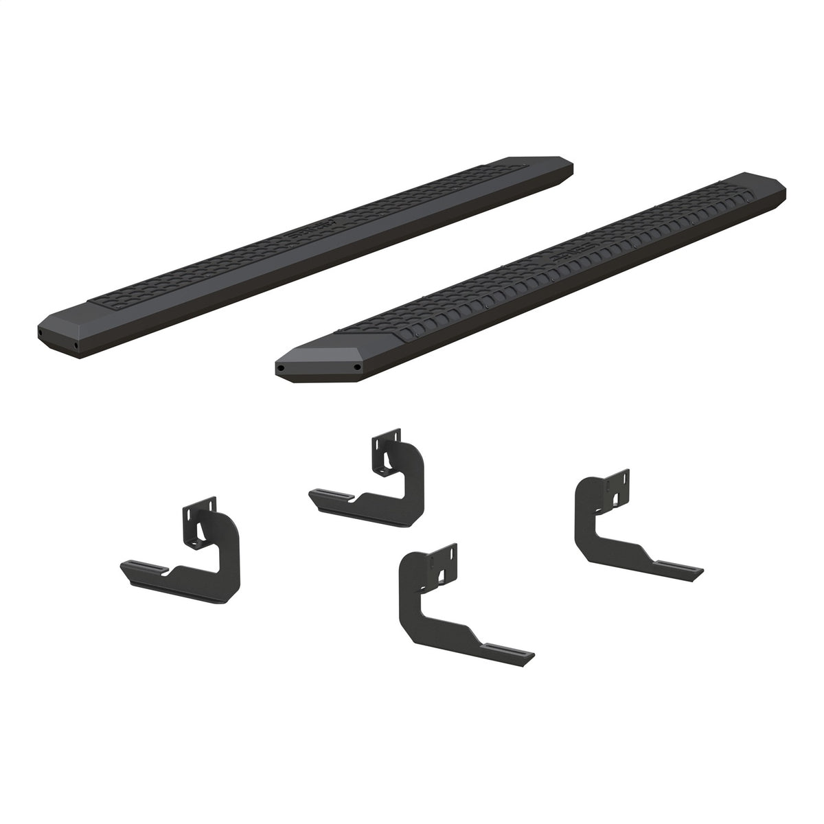 ARIES AdvantEDGE Black Aluminum 85-in Truck Running Boards for Ford F-150 SuperCrew (2007-2014) - 2556009
