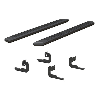 ARIES AdvantEDGE Black Aluminum 85-in Truck Running Boards for Ford F-150 SuperCrew (2007-2014) - 2556009
