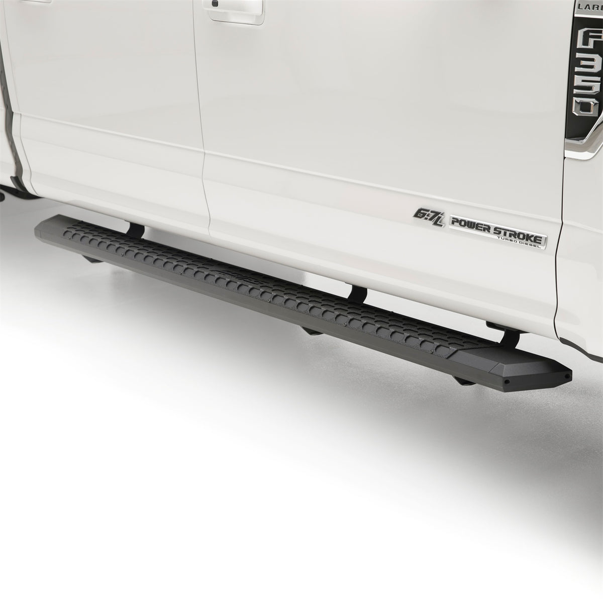 ARIES AdvantEDGE Black Aluminum 85-in Truck Running Boards for Ford F-150 SuperCrew (2007-2014) - 2556009