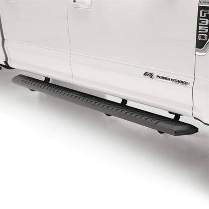 ARIES AdvantEDGE Black Aluminum 75-in Truck Running Boards for Ford F-150, F-250/F-350/F-450/F-550 Super Duty Cab & Chassis/SuperCab (2015-2026) - 2556012