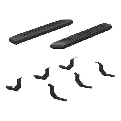 ARIES AdvantEDGE Black Aluminum 53-in Truck Running Boards for Toyota Tundra Regular Cab (2007-2017) - 2556018