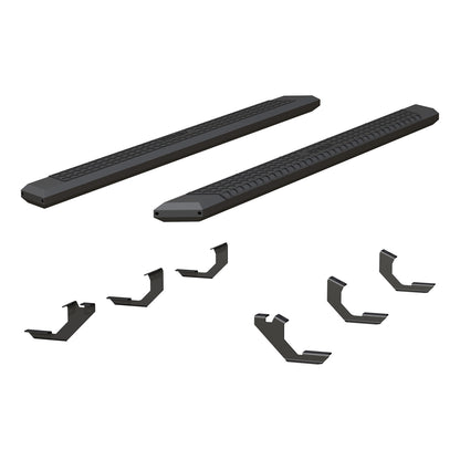 ARIES AdvantEDGE Black Aluminum 85-in Truck Running Boards for Toyota Tacoma Double Cab (2005-2023) - 2556023