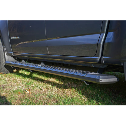 ARIES AdvantEDGE Black Aluminum 85-in Truck Running Boards for Chevrolet/GMC Canyon/Colorado Crew Cab (2015-2026) - 2556044
