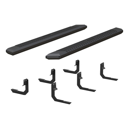 ARIES AdvantEDGE Black Aluminum 75-in Truck Running Boards for Nissan Titan King Cab (2009-2018) - 2556045