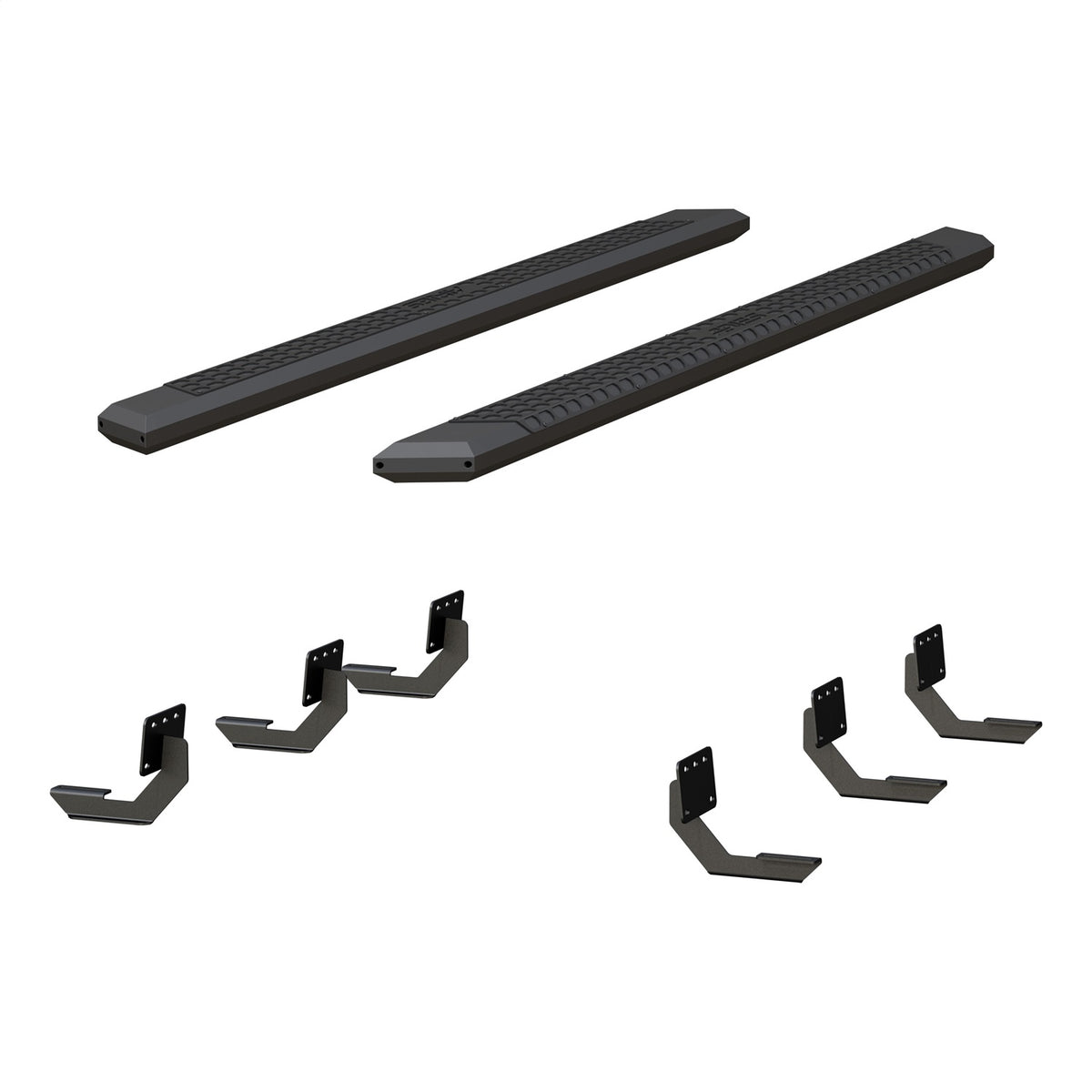 ARIES AdvantEDGE Black Aluminum 91-in Truck Running Boards for RAM 1500 Crew Cab (2019-2026) - 2556049