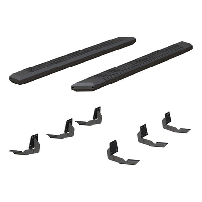 ARIES AdvantEDGE Black Aluminum 75-in Truck Running Boards for RAM 1500 Quad Cab (2019-2026) - 2556050