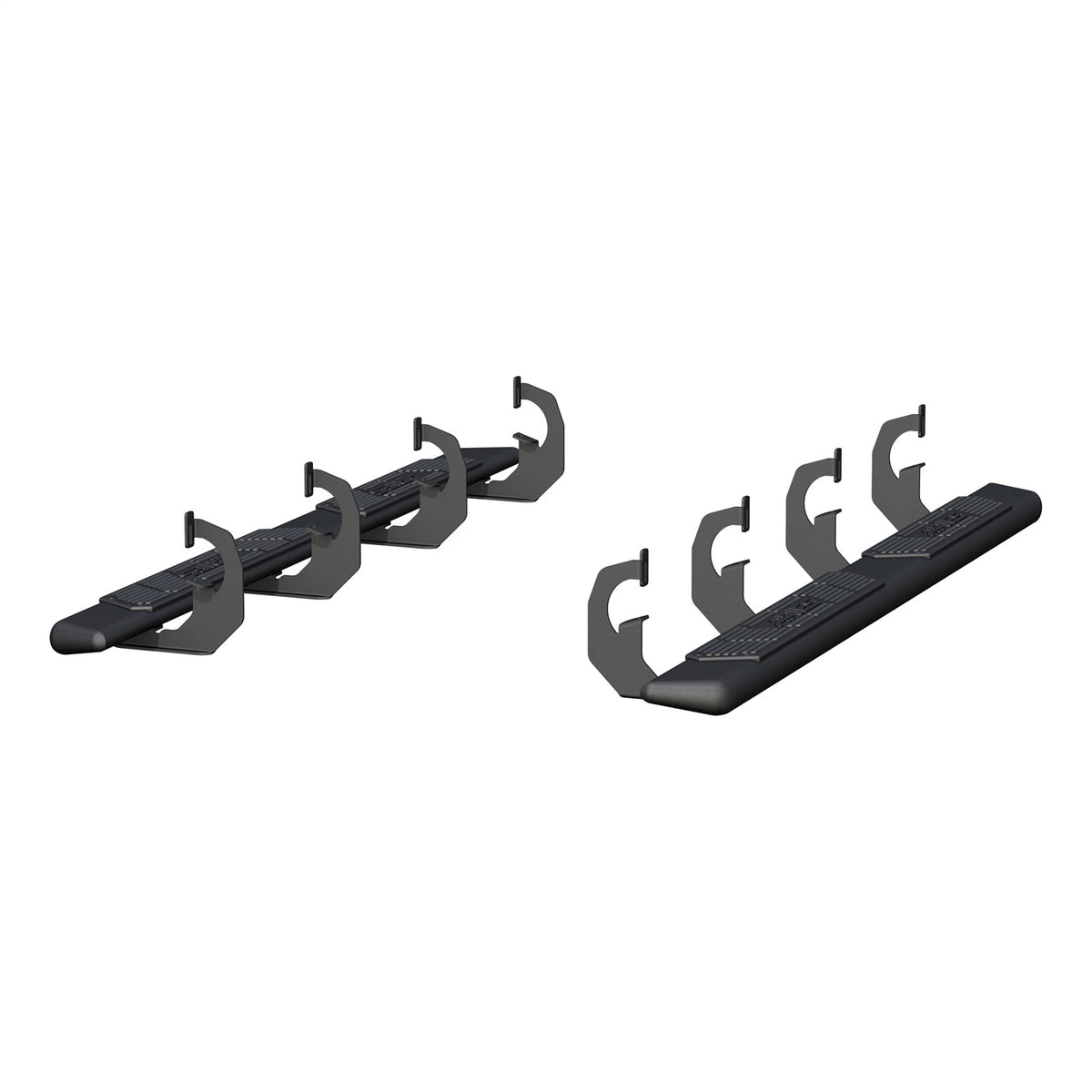 ARIES AscentStep Black Steel 5.5 x 75-in Truck Running Boards for Chevrolet/GMC Double Cab (2007-2019) - 2558002