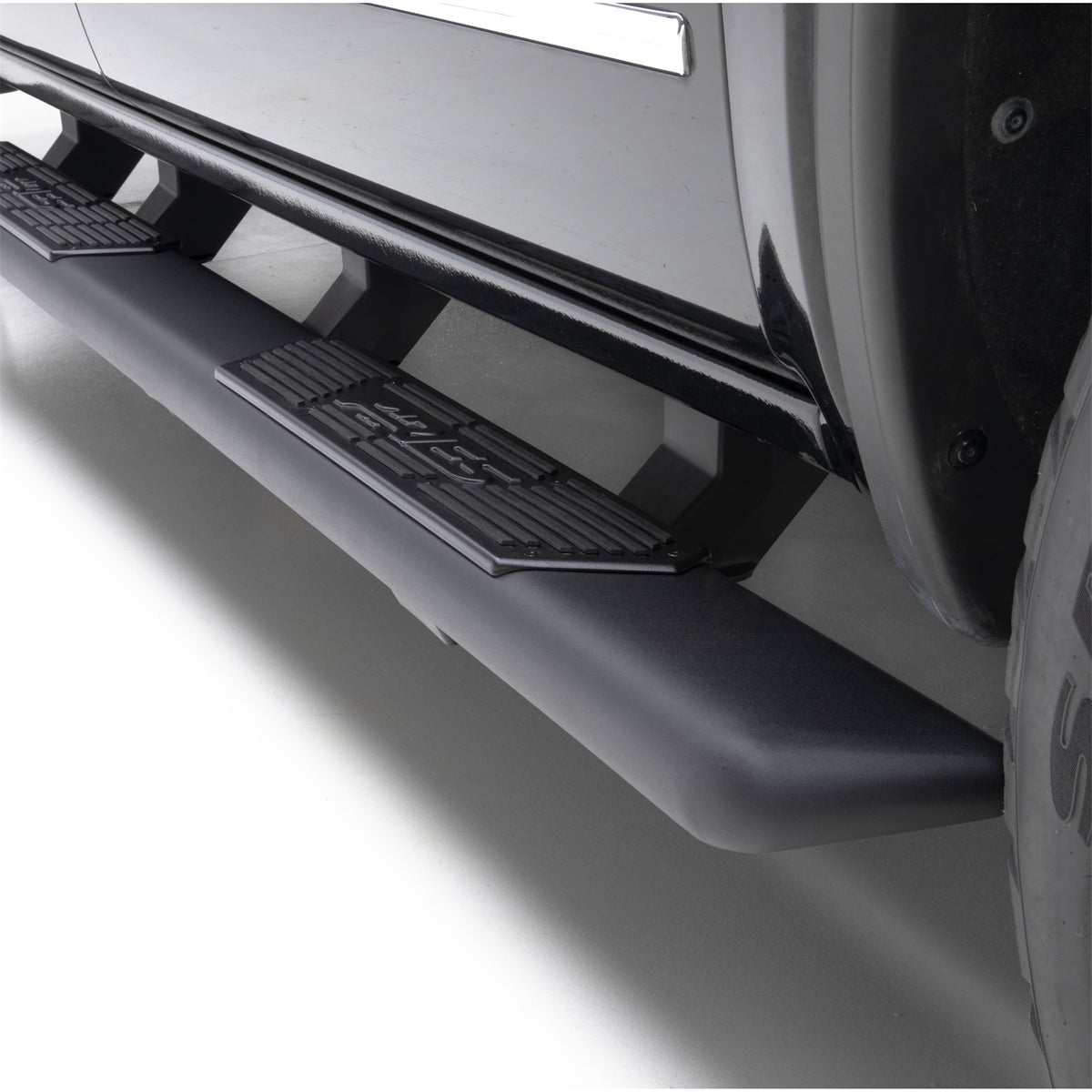 ARIES AscentStep Black Steel 5.5 x 75-in Truck Running Boards for Toyota Tundra Access Cab (2022-2026) - 2558056