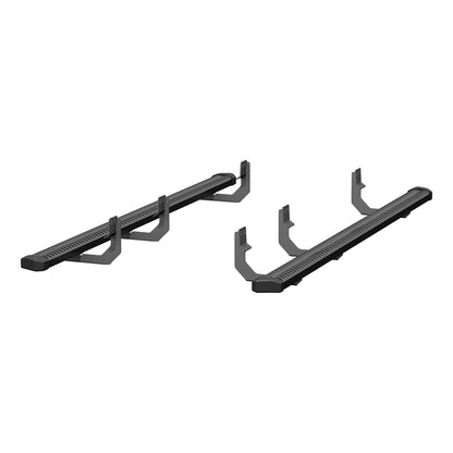 ARIES SlimGrip 5-in x 88-in Black Aluminum Running Boards for Nissan Titan, Titan XD Crew Cab (2009-2024) - 2559042