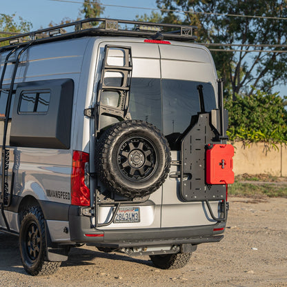 Vanspeed Mule Carrier + Driver Side Tire Carrier for Mercedes Sprinter 144/170 (2019+) - VNSPD-031C