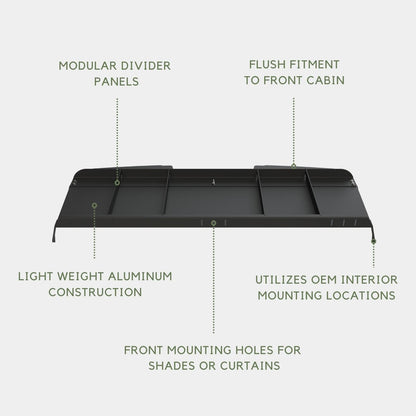 Vanspeed Headliner Shelf - Overhead Cab Storage for Mercedes Sprinter 144/170 (2008+) - VNSPD-026