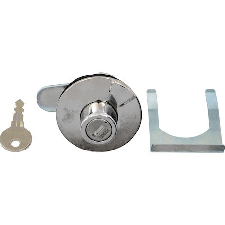 Buyers Products Universal Stainless Steel Push-Button Lock Kit for Truck Tool Boxes - 3019101