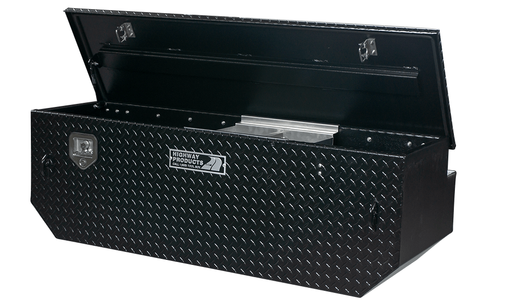 Highway Products 60 x 19.5 x 25-in. 5th Wheel Tool Box with Plate Lid, Plate Base - 3022-003-BK62