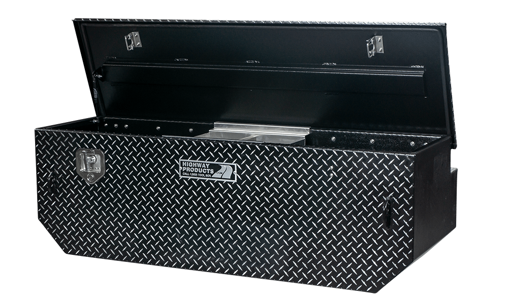 Highway Products 60 x 19.5 x 31-in. 5th Wheel Tool Box with Leopard Lid, Leopard Base - 3022-005-BK62S