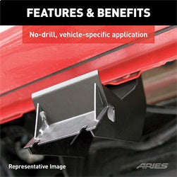 ARIES Mounting Brackets for ActionTrac for Ford F-150, F-150 Lightning, F-250/F-350/F-450/F-550 Super Duty Cab & Chassis/SuperCrew (2015-2026) - 3025121