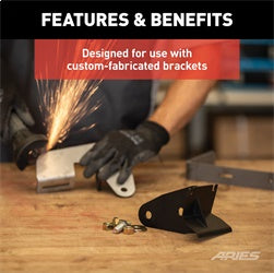 ARIES Universal ActionTrac Mounting Brackets (8-Pack, Fabricated Brackets Required) - 3025177