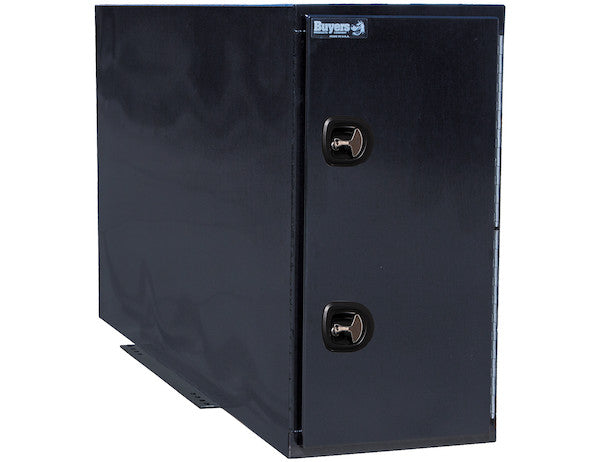 Buyers Products 96-in x 48-in x 24-in Black Steel Straight Side Backpack Truck Tool Box with Adjustable Shelving - BP964824BLL