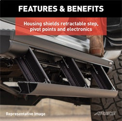 ARIES ActionTrac 83.6-in Retractable Powered Running Boards for Ford Ranger SuperCrew (2019-2026) - 3047923
