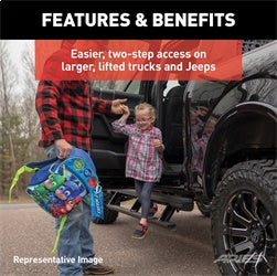 ARIES ActionTrac 83.6-in Retractable Powered Running Boards for Ford Ranger SuperCrew (2019-2026) - 3047923