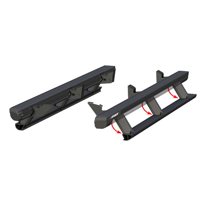 ARIES ActionTrac 83.6-in Retractable Powered Running Boards for Toyota Tacoma Double Cab (2005-2023) - 3047953