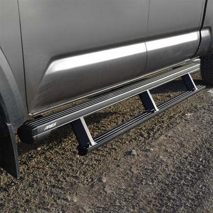 ARIES ActionTrac 83.6-in Retractable Powered Running Boards for Toyota Tacoma Double Cab (2005-2023) - 3047953