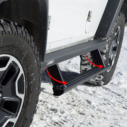 ARIES ActionTrac 69.6-in Retractable Powered Running Boards for Toyota Tacoma Access Cab (2005-2023) - 3047954