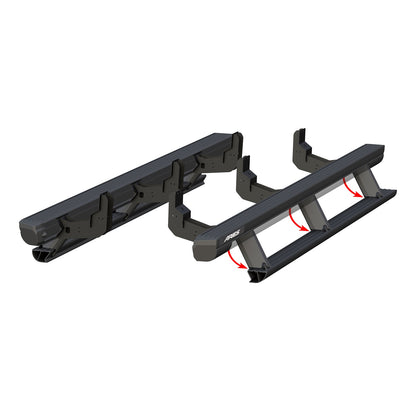 ARIES ActionTrac 87.6-in Retractable Powered Running Boards for Nissan Titan, Titan XD Crew Cab (2009-2024) - 3047960