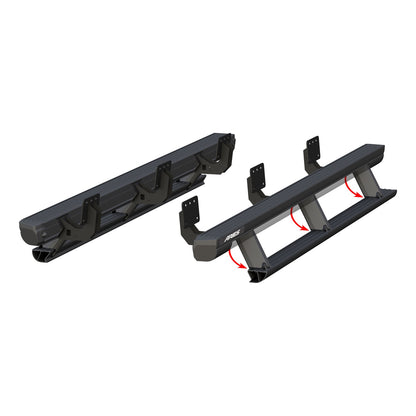 ARIES ActionTrac 87.6-in Retractable Powered Running Boards for RAM 1500 Crew Cab (2019-2026) - 3048314