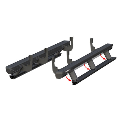 ARIES ActionTrac 87.6-in Retractable Powered Running Boards for Chevrolet/GMC Sierra 1500 Limited, Silverado/Sierra 1500, 2500 HD, 3500 HD (2019-2026) - 3048315